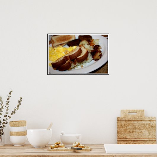 朝食パイル ポスター (キッチン)