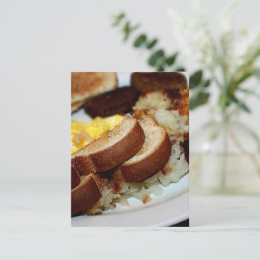 朝食パイル ポストカード (スタンド正面)