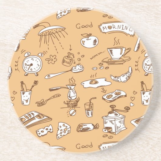 朝食パターン2 コースター (正面)
