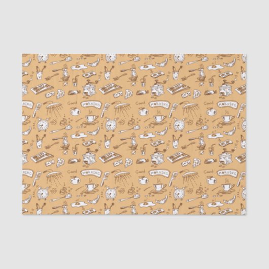 朝食パターン2 薄葉紙 (正面)