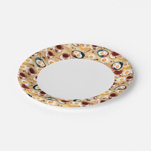 朝食パターン3 ペーパープレート (アングル)