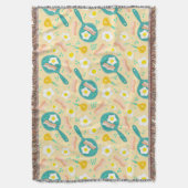 朝食パターン スローブランケット (正面縦)