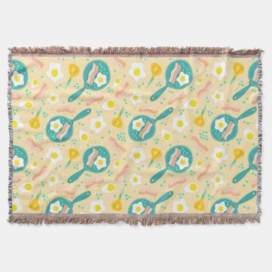 朝食パターン スローブランケット (正面)