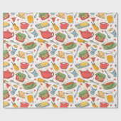 朝食パターン ラッピングペーパー (フラット)
