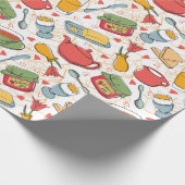朝食パターン ラッピングペーパー (角)