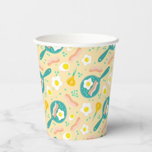 朝食パターン 紙コップ (裏面)