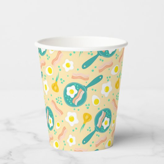 朝食パターン 紙コップ (正面)