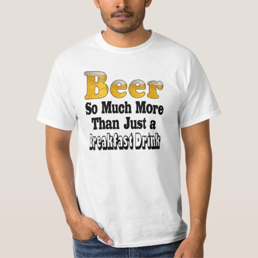 朝食ビールTシャツ Tシャツ (正面)