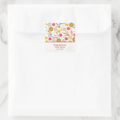 朝食フーズ住所ステッカー スクエアシール (バッグ)