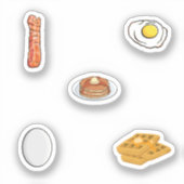 朝食フードコレクション シール (正面)