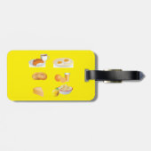 朝食フードコーヒー,クロワッサン,卵,ベーグル ラゲッジタグ (裏面横)