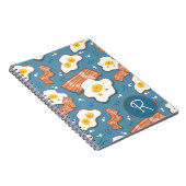 朝食フードパターン ノートブック (右側)