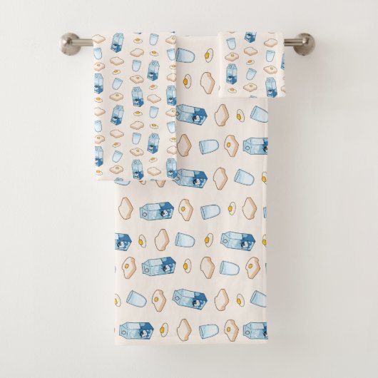 朝食フード(エイリアン) バスタオルセット (インサイチュ)