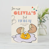 朝食ブランチ子供2nd誕生日パーティー 招待状 (スタンド正面)