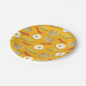 朝食ブランチ誕生日パーティーキッズカワイイ ペーパープレート (アングル)