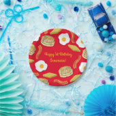 朝食ブランチ誕生日パーティーキッズカワイイ ペーパープレート (パーティー)