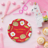 朝食ブランチ誕生日パーティーキッズカワイイ ペーパープレート (パーティー)