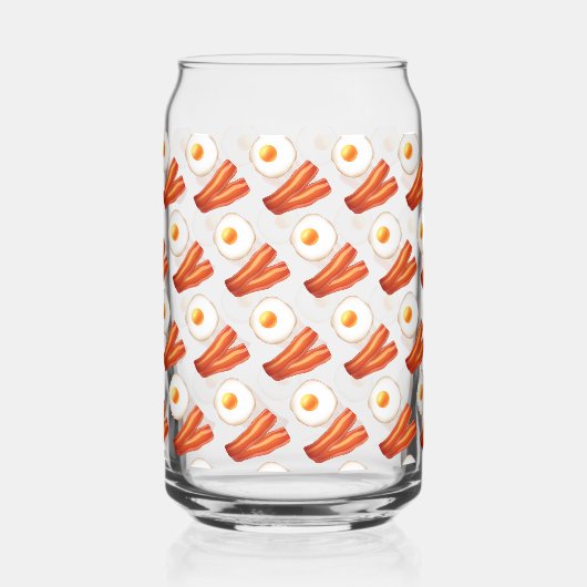 朝食ベーコンアンドエッグ ガラス缶 (正面)