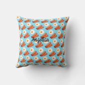 朝食ベーコンアンドエッグ クッション (裏面)