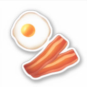 朝食ベーコンアンドエッグ シール (正面)