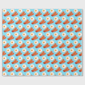 朝食ベーコンアンドエッグ ラッピングペーパー (フラット)