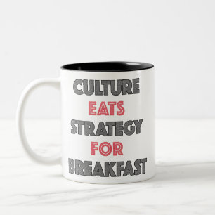 朝食マ食べグの文化戦略 ツートーンマグカップ