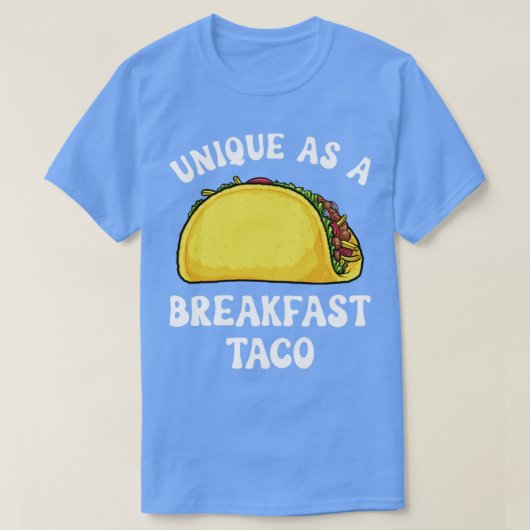 朝食ユニークとしてタコのヒスパニおもしろいック Tシャツ (デザイン正面)