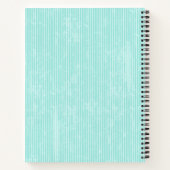 朝食レシピカスタムティール（緑がかった色） ノートブック (裏面)