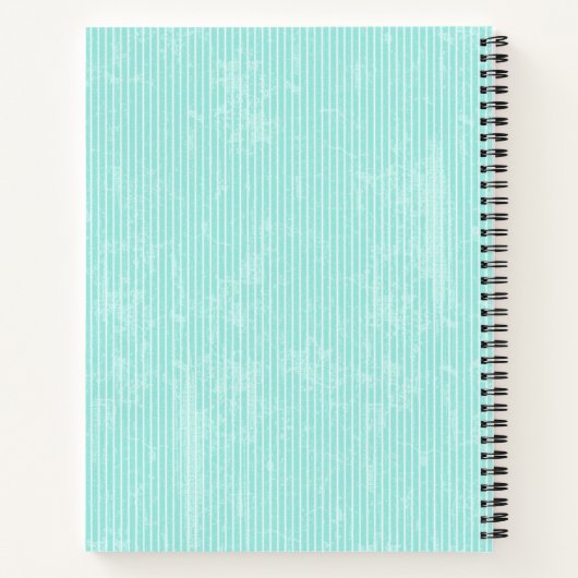 朝食レシピカスタムティール（緑がかった色） ノートブック (裏面)