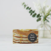 朝食レストランのビジネスカード 名刺 (スタンド正面)