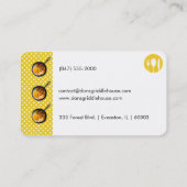 朝食レストランのビジネスカード 名刺 (裏面)