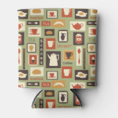 朝食レトロ付きキッチンパターン 缶クーラー (正面)