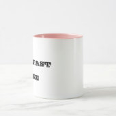 朝食ワイおもしろいンかわいいトレンディーかわいい2トーンマグカップ マグカップ (中央)