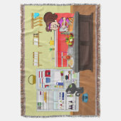 朝食仲間 スローブランケット (正面縦)