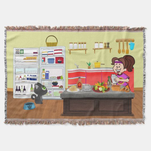 朝食仲間 スローブランケット (正面)