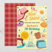 朝食会への招待 招待状 (正面/裏面)