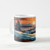 朝食冬と太陽 コーヒーマグカップ (正面左)