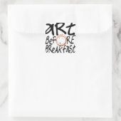 朝食前のアートシール スクエアシール (バッグ)