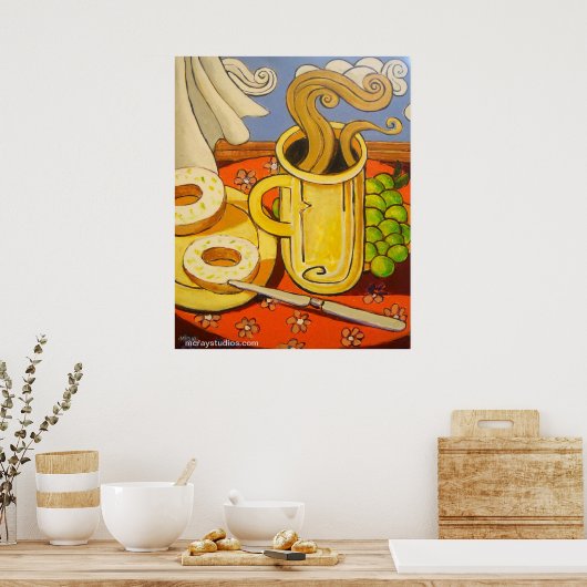 「朝食時間」 ポスター (キッチン)