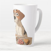 朝食犬 カフェラテマグ (右アングル)