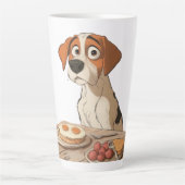 朝食犬 カフェラテマグ (正面)