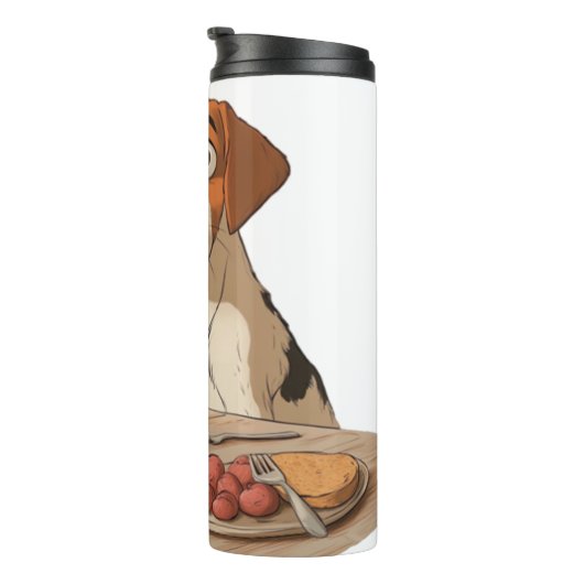 朝食犬 タンブラー (回転右)