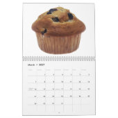 朝食用食品のカレンダー カレンダー (3月 2027)