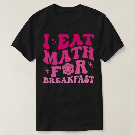 朝食食べ用の数学先生学生Math Cu Tシャツ (デザイン正面)