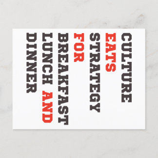 朝食食べ、ランチ、モールの文化戦略 ポストカード