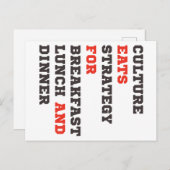 朝食食べ、ランチ、モールの文化戦略 ポストカード (正面/裏面)