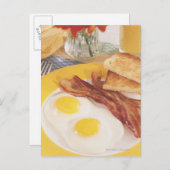 朝食2 ポストカード (正面/裏面)