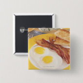 朝食2 缶バッジ (正面&裏面)