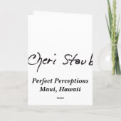 朝食 カード (裏面)