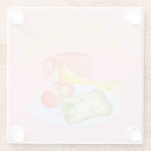 朝食 ガラスコースター (裏面)